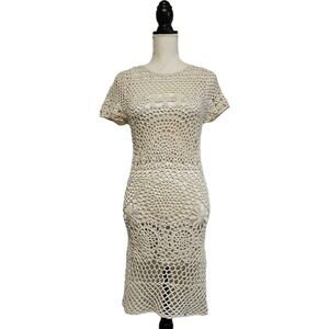 Zara | Dresses | Zara Gold Button Knit Mini Dress Pink | Poshmark
